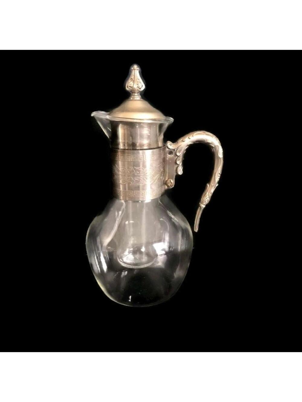 Mid Century Coffee Carafe, Glass Coffee Carafe with Lid, Hot Cold Beverages